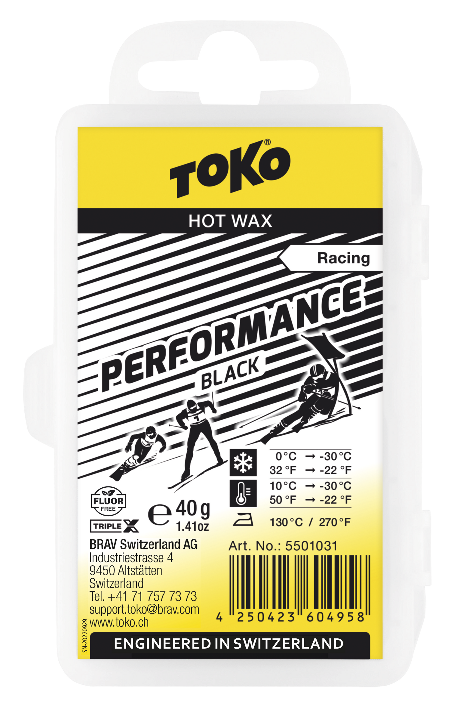 Performance Hot Wax black Toko -40g