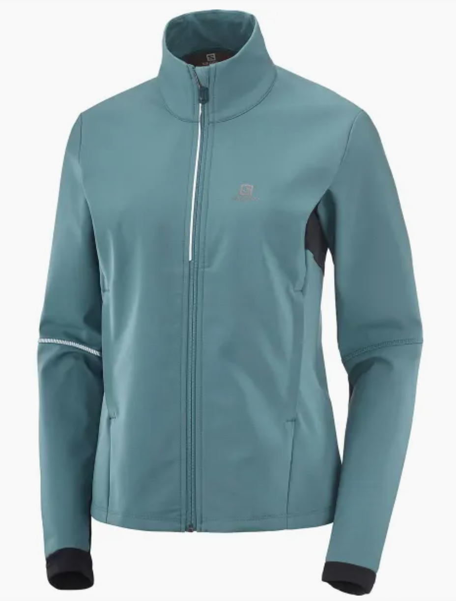Manteau Ski de fond Salomon Agile  Malard Blue Softshell JKT (Femme)