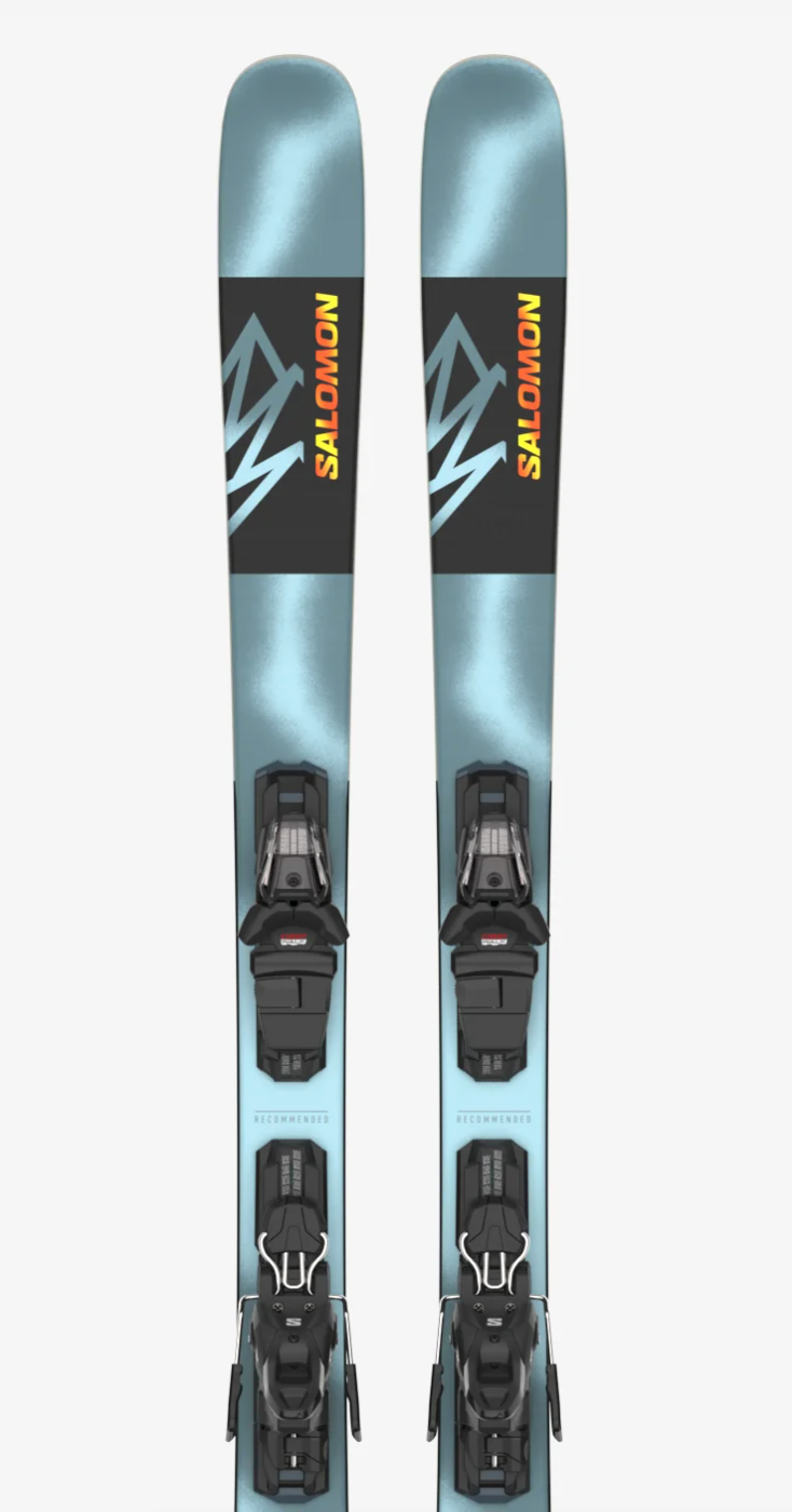 Salomon E QST SPARK Aquatic/Flame Orange + fixation EM10 GW