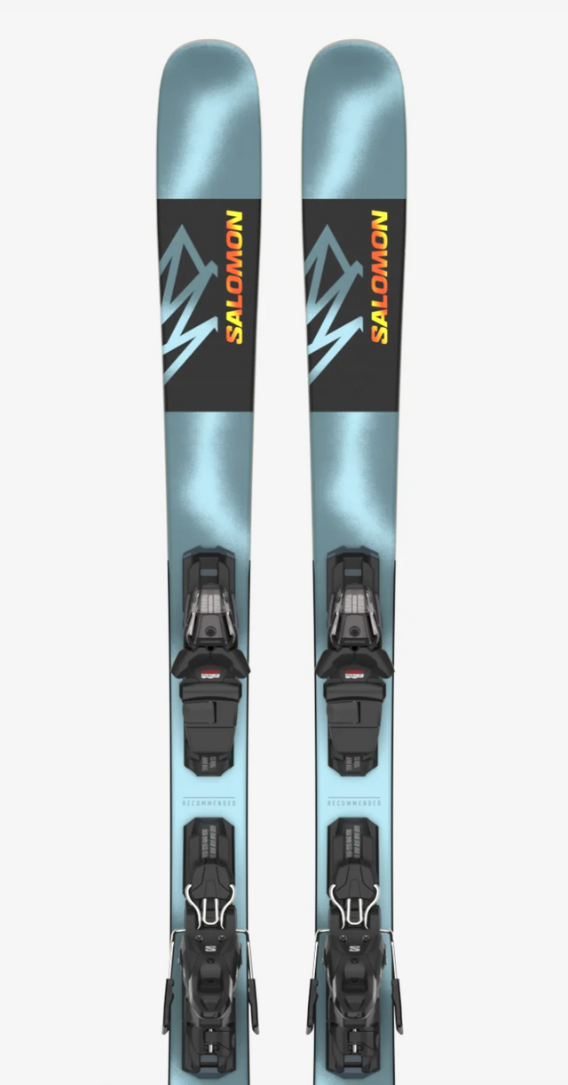 Salomon E QST SPARK Aquatic/Flame Orange + fixation EM10 GW
