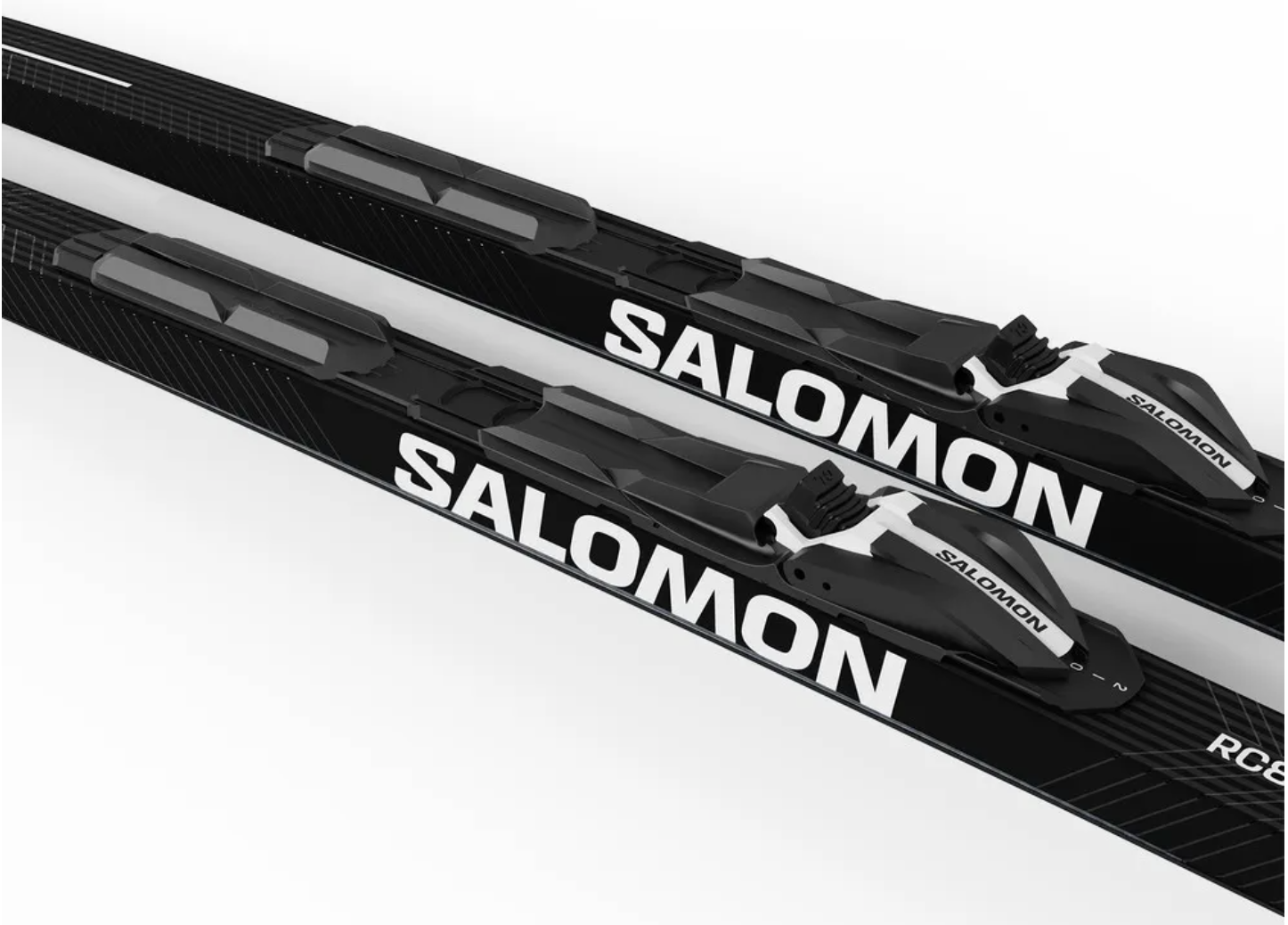 Skis de fond de classique Salomon RC8 eSKIN X-HARD + fixations Prolink Shift