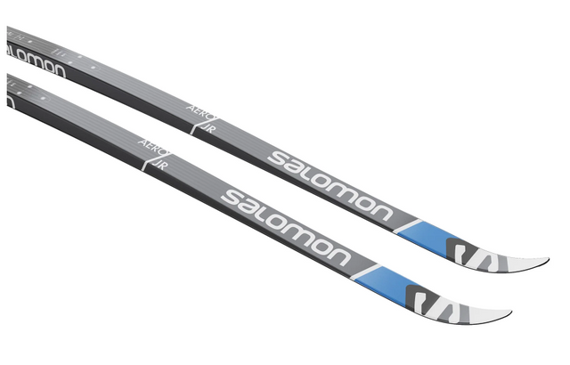 Skis de fond de classique Salomon Aero eSkin (juniors) + FIXATION PROLINK ACCESS JR