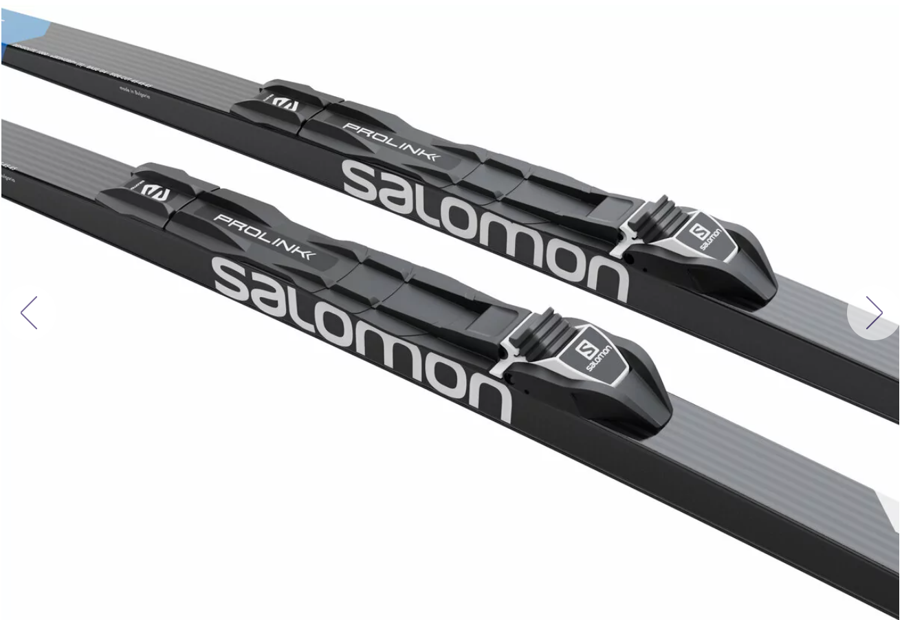 Skis de fond de classique Salomon RC eSkin (juniors) PM PLK+ Fixation PROLINK ACCESS 2023