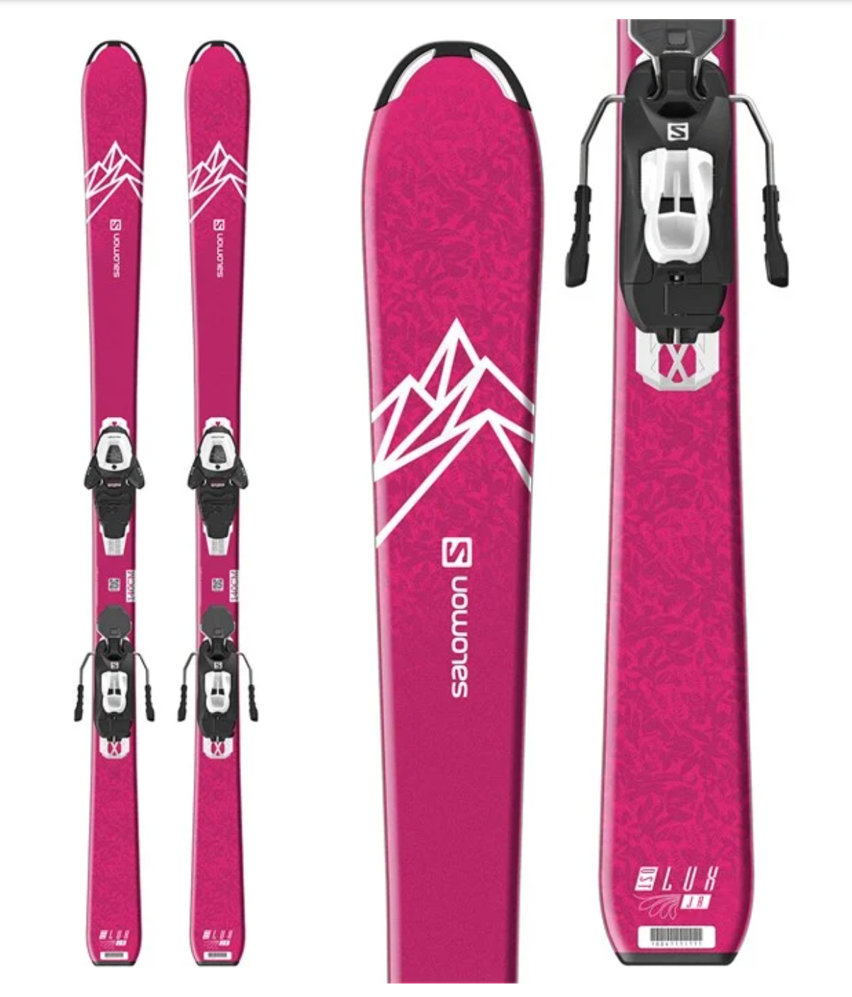 Ski Salomon L QST Lux Junior M pink + Fixation L6 GW J80
