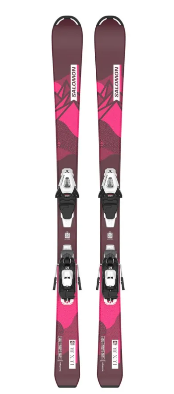 Ski Salomon L Lux Junior S bordeau + Fixation C5 GW J75
