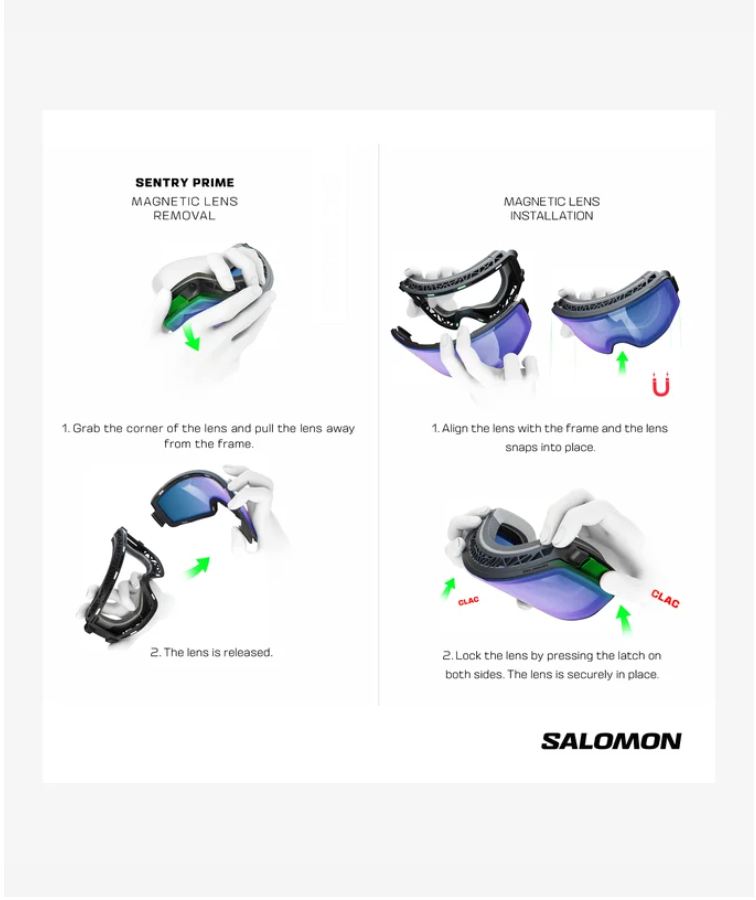 Lunette Salomon SENTRY PRIME SIGMA+ vitre de rechange