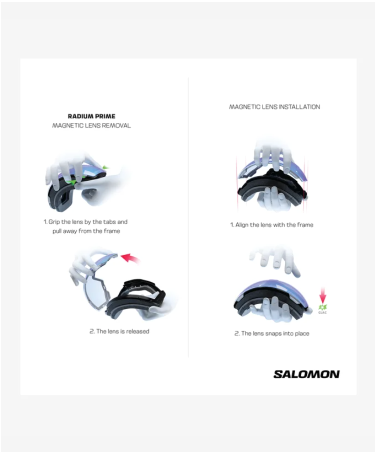 Lunette Salomon RADIUM PRIME Sigma Photochromic + vitre de rechange