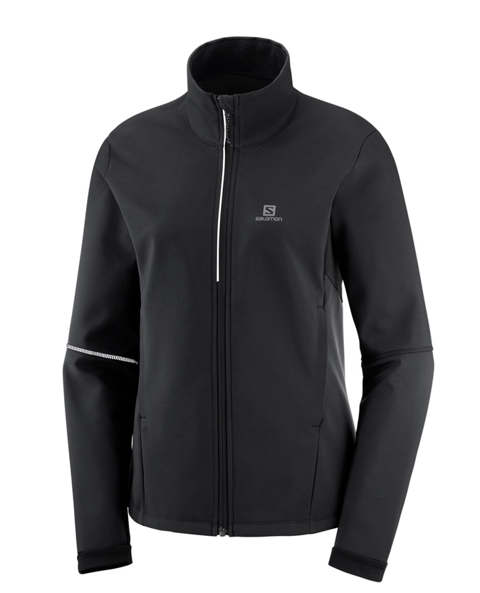 Manteau Ski de fond Salomon Agile Noir Softshell JKT (Femme)