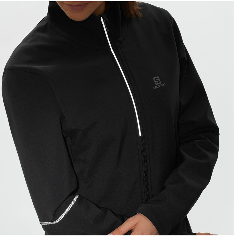 Manteau Ski de fond Salomon Agile Noir Softshell JKT (Femme)