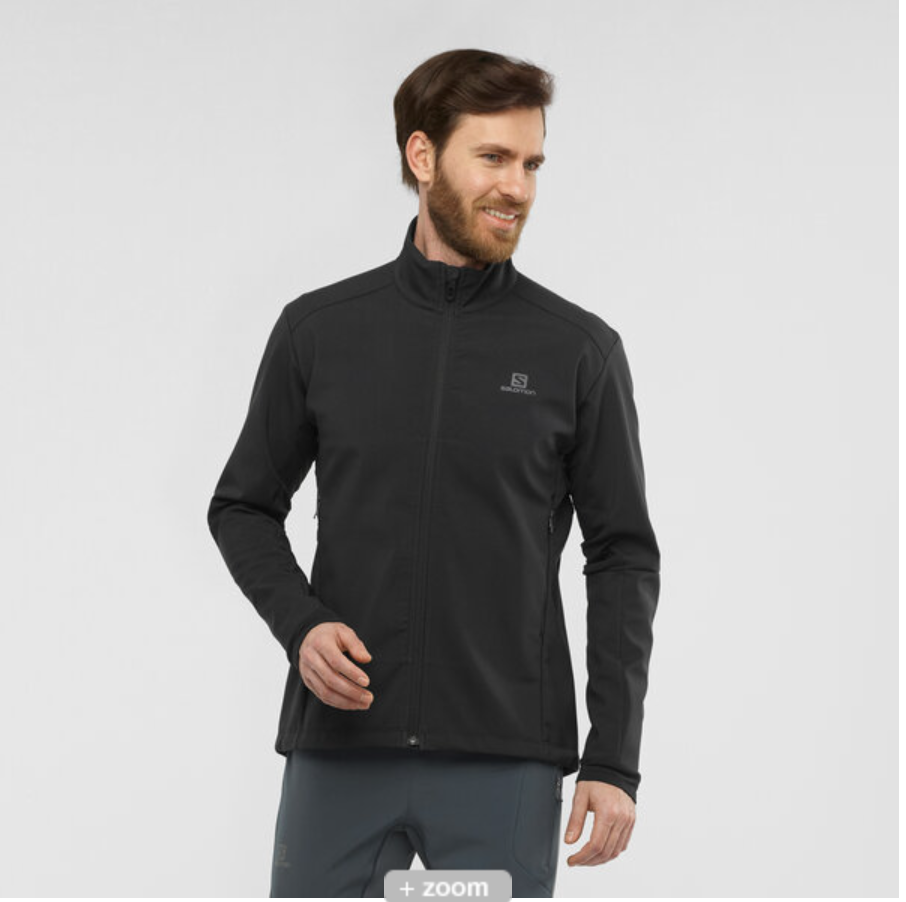 Manteau Ski de fond Salomon Agile Noir Softshell JKT (Homme)
