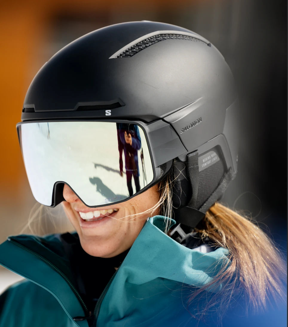 casque ski femme salomon de Icon LT Visor Casque de Ski et Snowboard