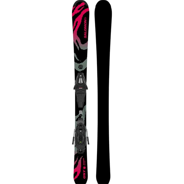 Ski Salomon L QST Junior BLACK M + Fixation L6 GW