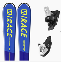 Ski Salomon L Srace Junior S Blue/Yellow+ Fixation C5 GW J75