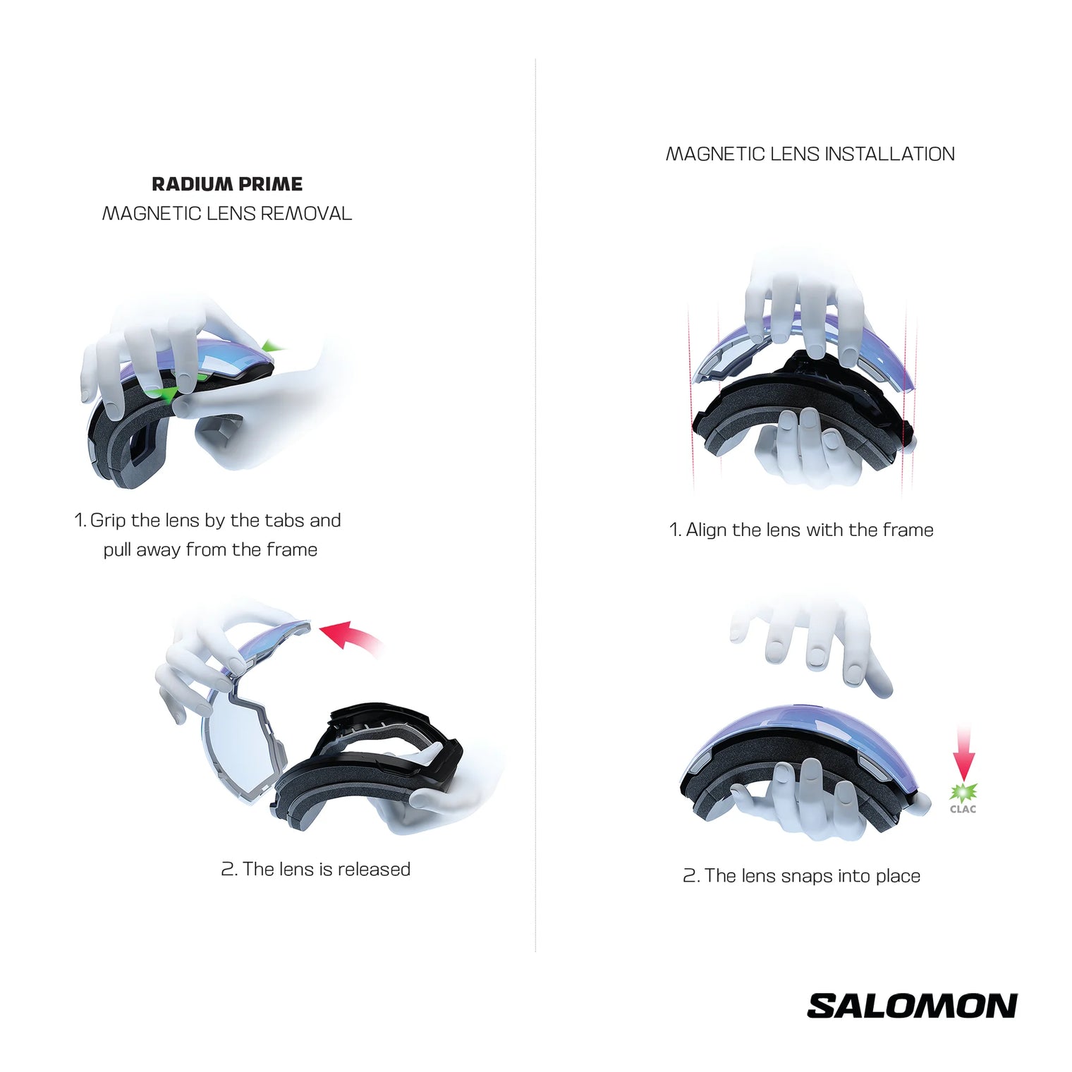 Lunette Salomon RADIUM PRIME Sigma Photochromic + vitre de rechange