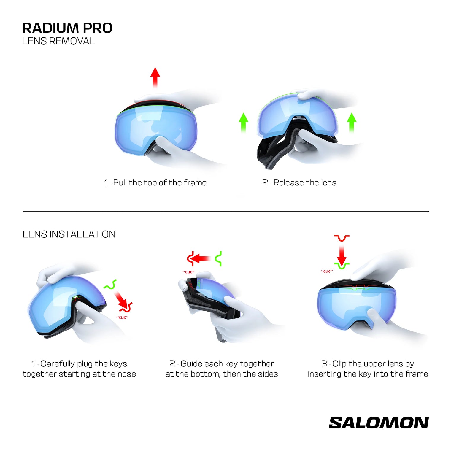 Lunette Salomon RADIUM PRO Sigma White Addikt+ vitre d'extra